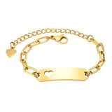 Personalized Stainless Steel Newborn Name Bracelet for Babies