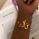 Arabic Name Bracelet BFF Men Stainless Steel Personalized Name Bracelet