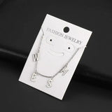 Sipuris Letter Bracelet Stainless Steel Personalized Name Jewelry