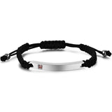 Personalized Couple Bracelet Nylon Braided Name Date Bracelet