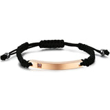 Personalized Couple Bracelet Nylon Braided Name Date Bracelet