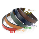 5PCS/SET Engraved Leather Bracelets DIY Bangle Jewelry