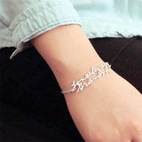 Handwriting Bracelet Personalized Memorial Signature Wedding Jewelry Keepsake
