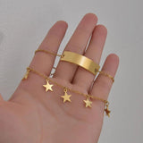 Personalized Double Layer Bracelet with Star Pendant