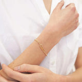 Custom Engraved Name Bracelet Stainless Steel Chain Handwriting Name