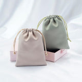 5pcs Silk Satin Jewelry Gift Storage Bags Drawstring Organizer Pouch