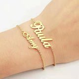 Personalized Name Bracelet Stainless Steel Gift Jewelry Lady