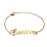 Personalized Name Bracelet Stainless Steel Gift Jewelry Lady