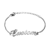 Personalized Name Bracelet Stainless Steel Gift Jewelry Lady