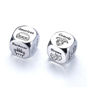 Dinner & Movie Decider Dice - Decision Maker for Date Night