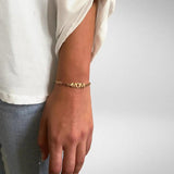 Personalized Name Bracelet Stainless Steel Paperclip Chain
