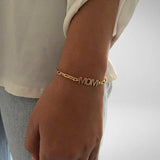 Personalized Name Bracelet Stainless Steel Paperclip Chain