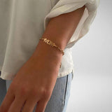 Personalized Name Bracelet Stainless Steel Paperclip Chain