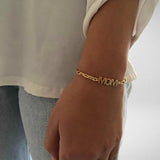 Personalized Name Bracelet Stainless Steel Paperclip Chain