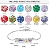 Custom Birthstone Chain Bracelet for Women