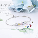 Custom Birthstone Chain Bracelet for Women