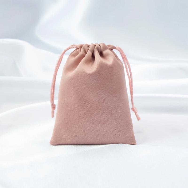 5pcs Silk Drawstring Jewelry Gift bags Satin Packaging Small Size Wedding Favors