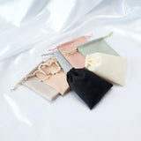 5pcs Silk Drawstring Jewelry Gift bags Satin Packaging Small Size Wedding Favors