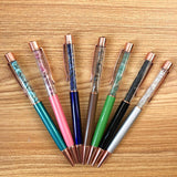 1 Pc Natural Crystal Chips Gravel Ball Pen Reiki Healing Stone Crystal Jewelry