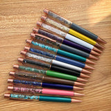 1 Pc Natural Crystal Chips Gravel Ball Pen Reiki Healing Stone Crystal Jewelry