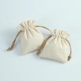 5pcs Burlap Drawstring Small Bags 7X9cm Wedding Favor Candy Organizer