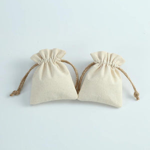 5pcs Burlap Drawstring Small Bags 7X9cm Wedding Favor Candy Organizer