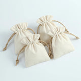 5pcs Burlap Drawstring Small Bags 7X9cm Wedding Favor Candy Organizer