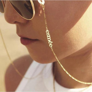 Stainless Steel Name Glasses Chain Bohemian Sunglass Chains