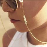 Stainless Steel Name Glasses Chain Bohemian Sunglass Chains