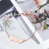 Family Name Bracelet Heart Pendant Stainless Steel Jewelry Gift