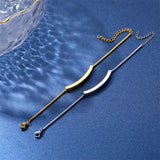 Engraved Name Bar Couple Bracelet Stainless Steel Adjustable