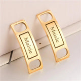 Custom Stainless Steel Shoe Buckle - Personalized Name & Year Shoe Tag