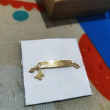 Personalized Stainless Steel Name Bracelet with Long Bar Engraving