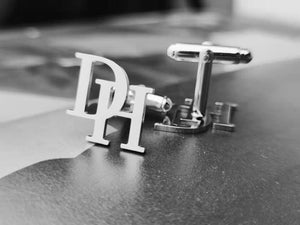 Custom Initial Cufflinks for Groom, Wedding Jewelry, Personalized Gift