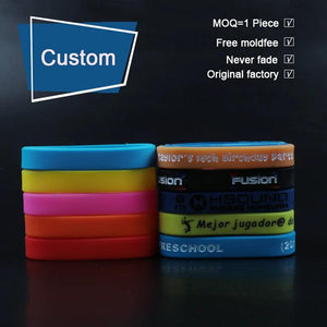 Kids Silicone Bracelets Name Wristands Bileklik Pulseira