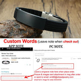Personalized 16mm Silicone Bracelet for Men with Stainless Steel Tag