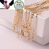 European Woman Man Party Wedding Gift Flat Chain Necklace
