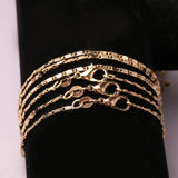 European Woman Man Party Wedding Gift Flat Chain Necklace