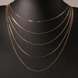 European Woman Man Party Wedding Gift Flat Chain Necklace