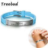 Treebud Engrave Name ID Phone Anti Lost Bracelet