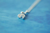 925 Silver Flower Choker Necklace for Women