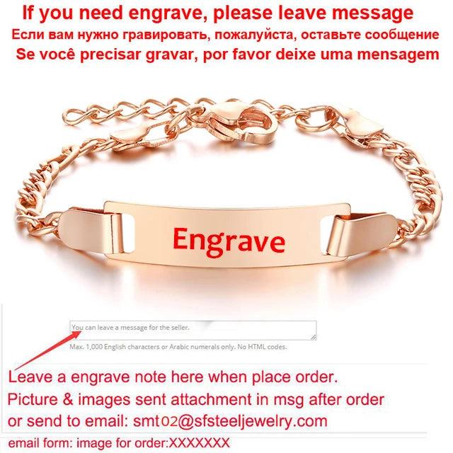 Personalized Name Bar Baby Bracelet, Stainless Steel, Newborn Gift