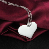 Heart Pendant Necklace 925 Sterling Silver Jewelry for Women