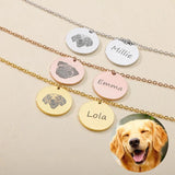 Custom Pet Photo Bracelet for Women Stainless Steel Cat Dog Picture Name Jewelry