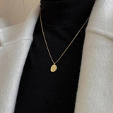 925 Sterling Silver Letter Geometry Choker Necklace For Women