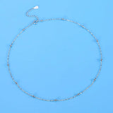 925 Silver Bead Ball Choker Necklace for Women