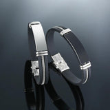 Customizable Stainless Steel ID Bracelet for Men