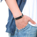 Customizable Stainless Steel ID Bracelet for Men