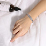 Personalized Stainless Steel Link Chain Bracelet for Women Men