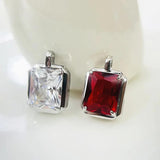 925 Silver Crystal Necklace Light Colored Pendant Chain